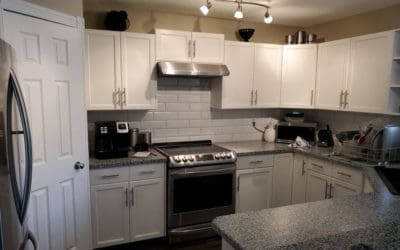 Bright White Cabinet Painting in Elgin Way