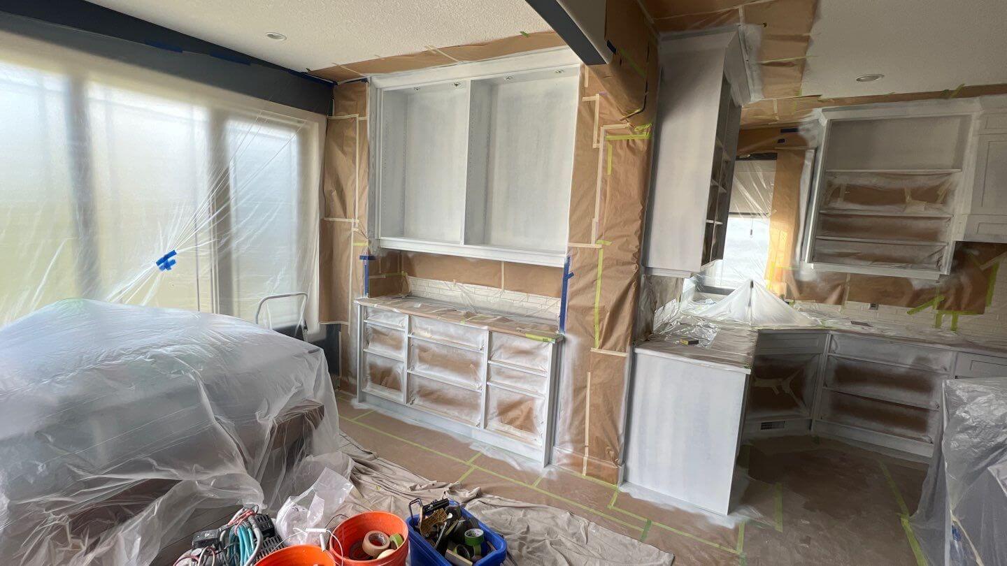 prep on painted cabinets