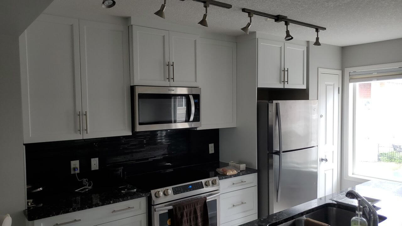 White Cabinets after Painting