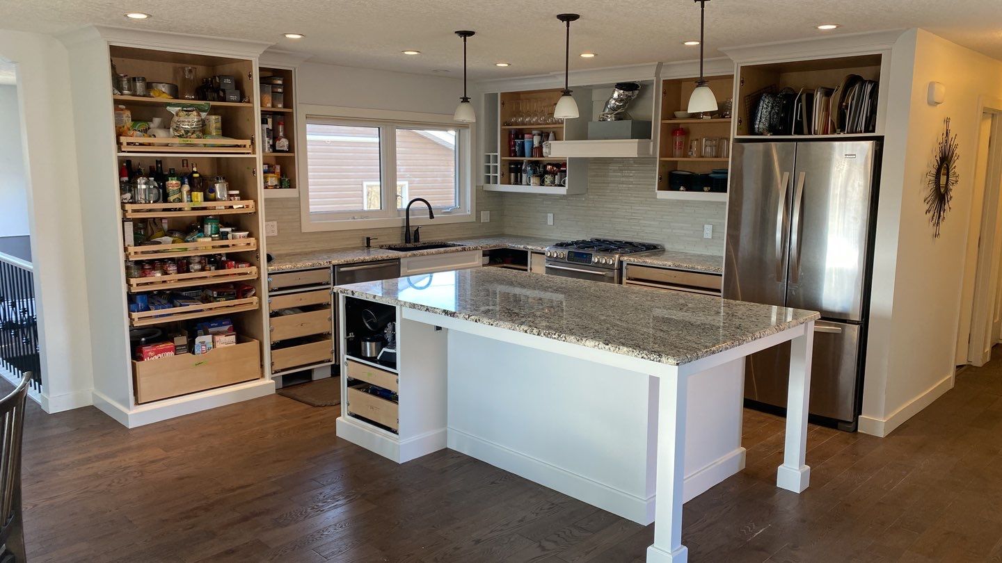 Brown Cabinets White Paint after 10