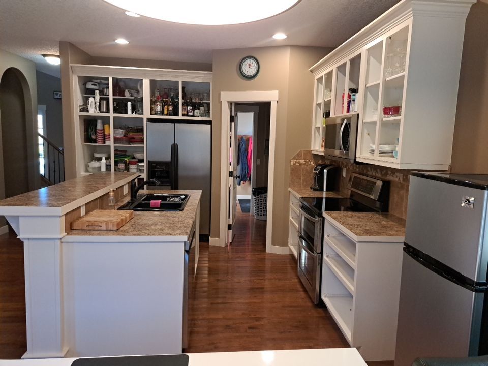 cabinets painted off white after 11