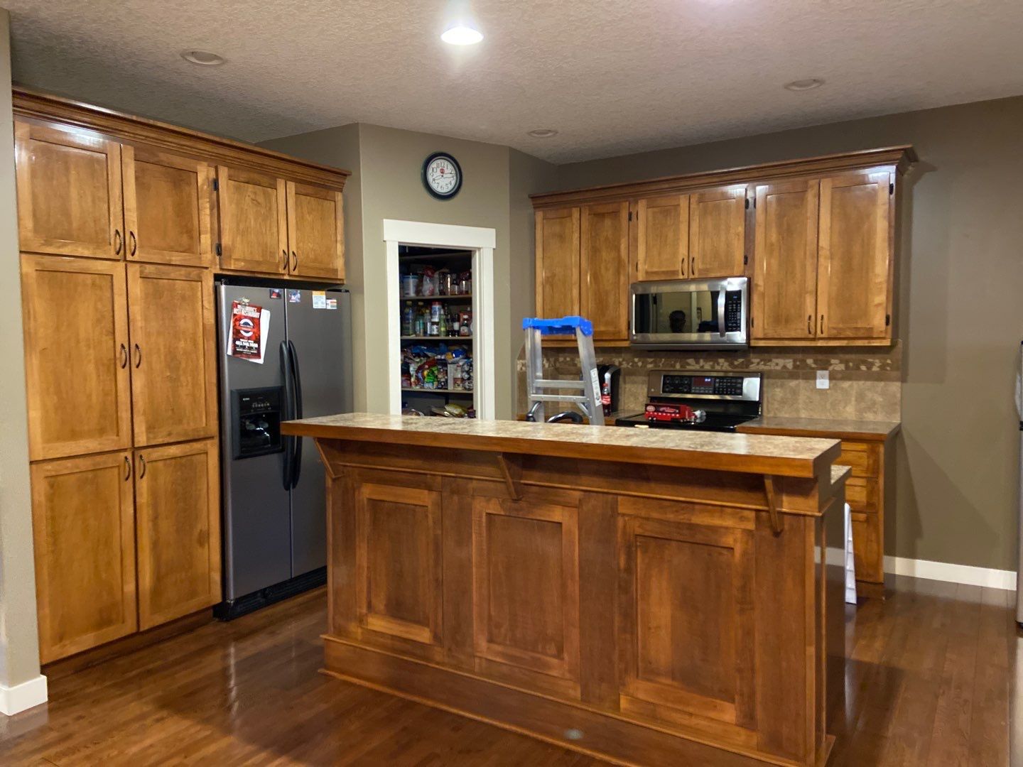 cabinets painted off white before 17