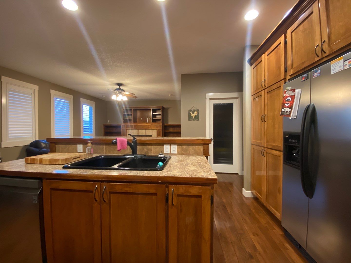 cabinets painted off white before 15