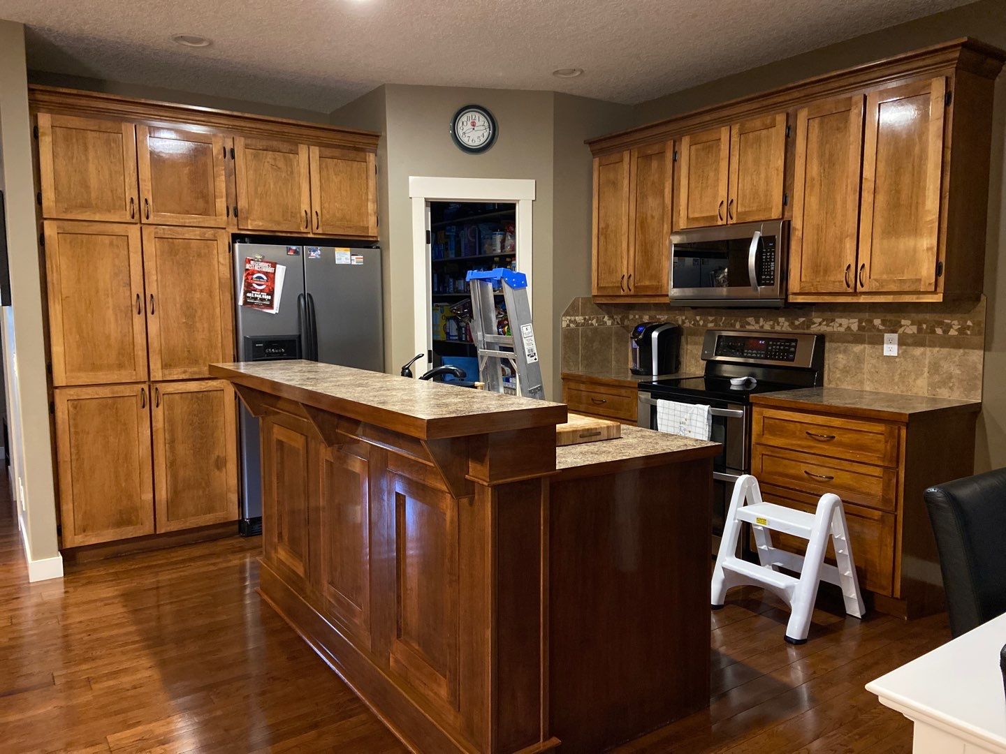 cabinets painted off white before 20