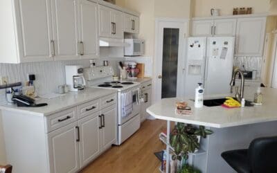 Dated Painted Kitchen Refreshed with Two Tone