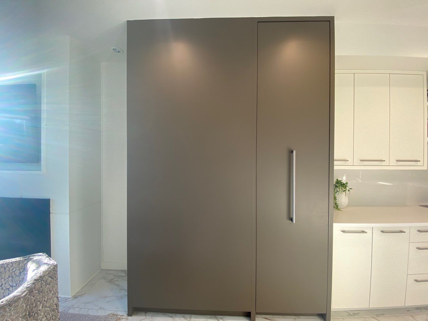 contemporary grey cabinets before 1