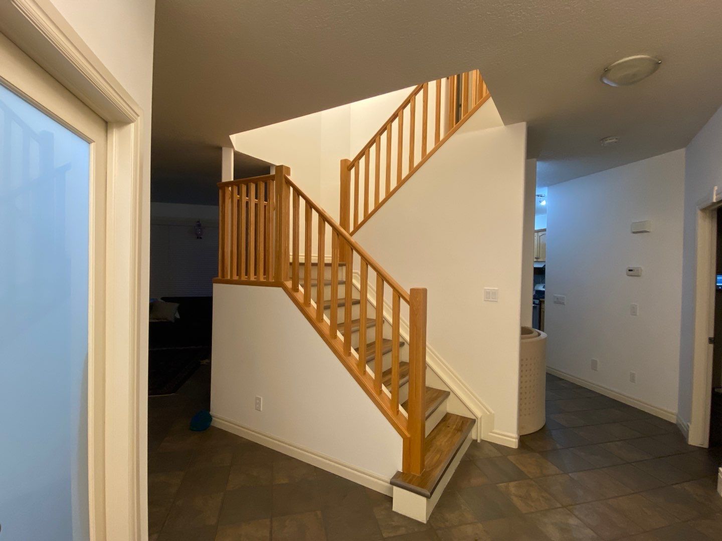 Oak Banister Painted White before 1