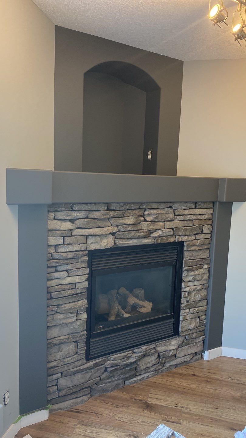 Brown Cabinets Painted Modern Two Tone after 10