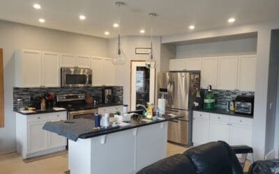 Orange Oak Cabinets Painted White