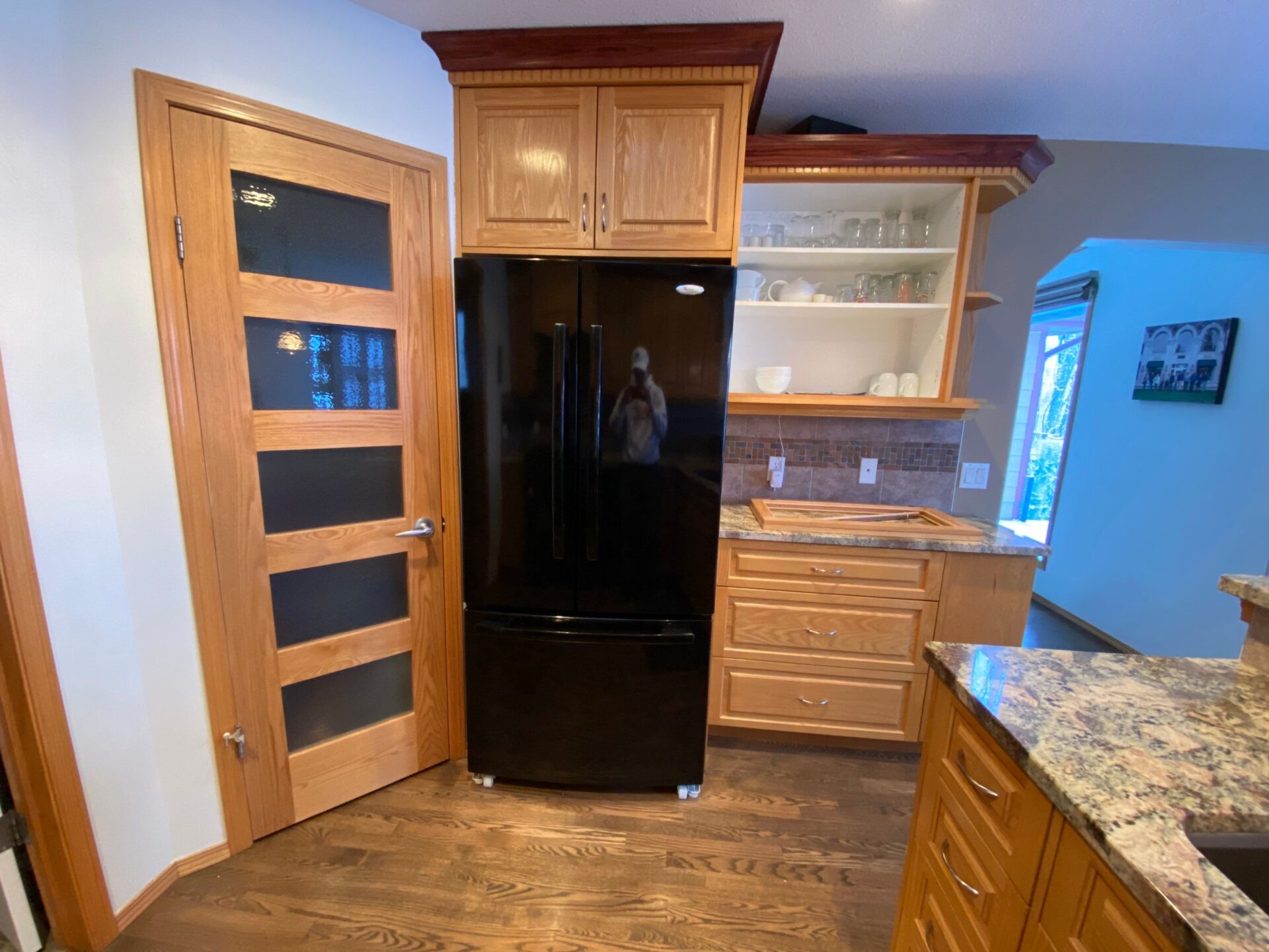 Wood Kitchen Painting White before 1