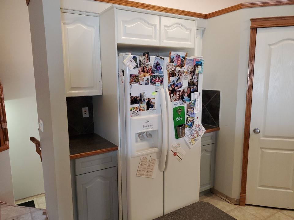 Two tone painted cabinets after 3