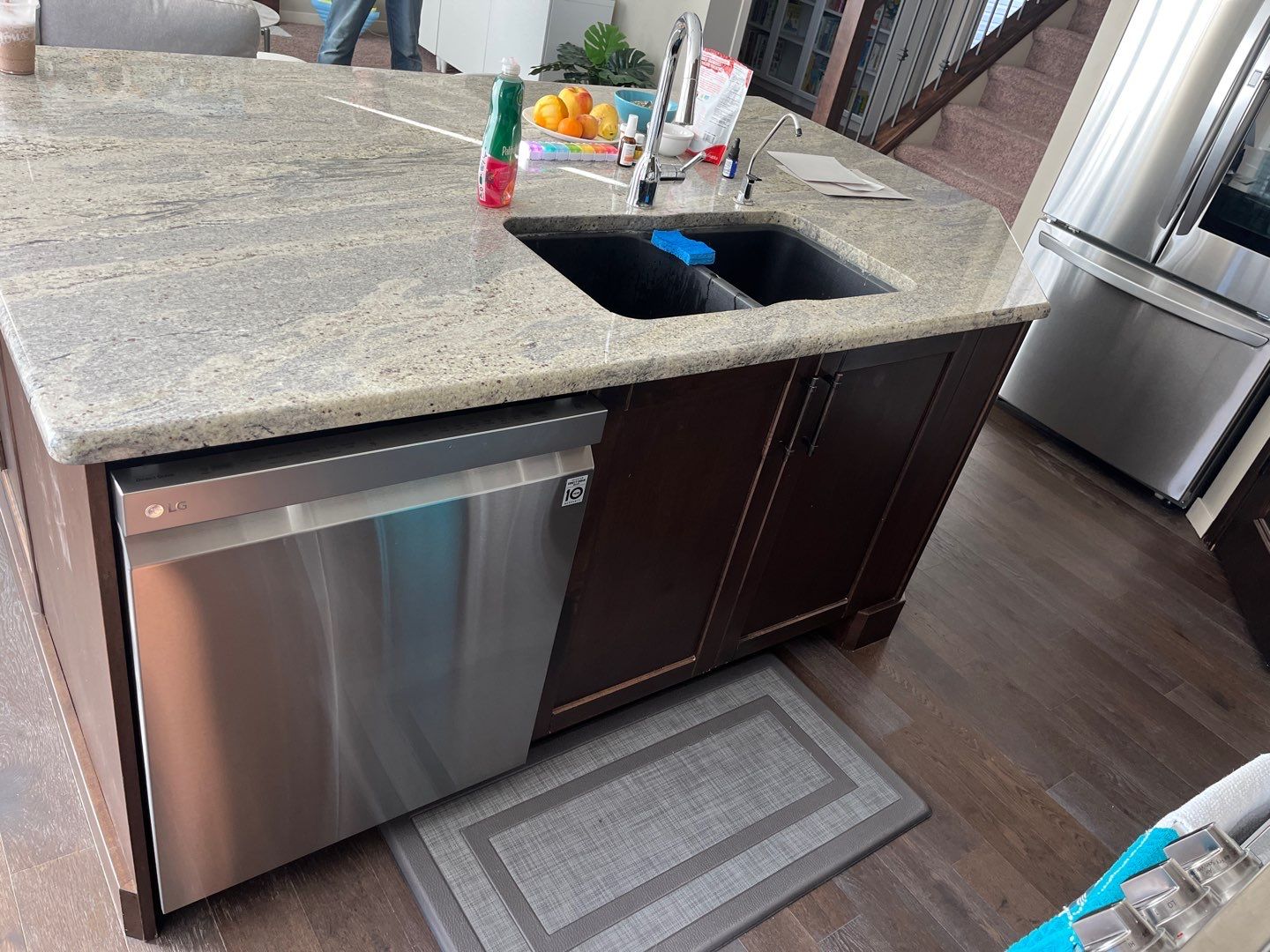 Brown Cabinets Two-Tone before 10