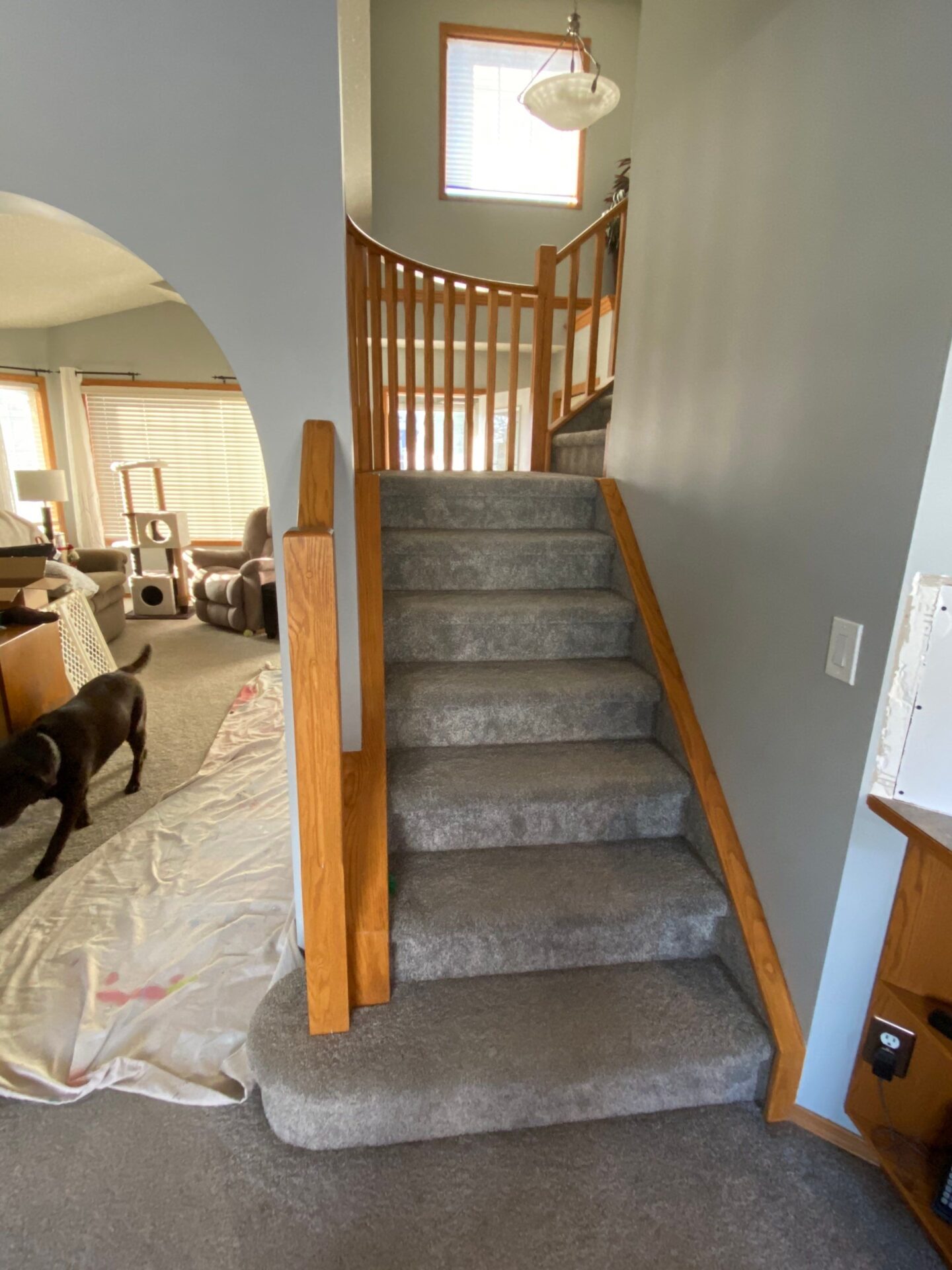 painted oak cabinets before 2