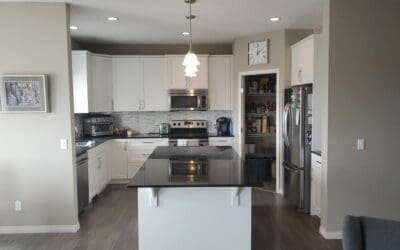 Chocolate Brown Cabinets Painted Modern White