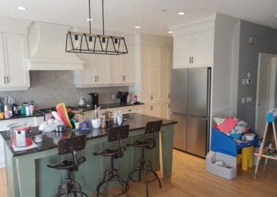 Dated Wood Cabinets Painted Two Tone